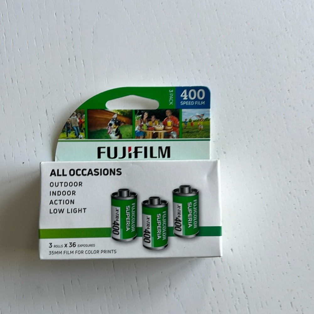 Fujifilm 400 Speed Film 3 pack